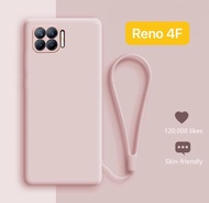 CASE OPPO RENO 4F RING TALI CANDY DOFF CASING COVER SILIKON SOFT CASE HANDPHONE