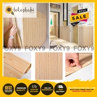 Wallpaper 3D Foam Motif Kayu