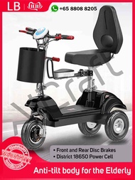 🍀 [SG STOCK] EZRide-A Personal Mobility Assistance PMA Foldable Senior Elderly Scooter Three-wheeled Electric Lithium Battery Car Elderly Small Tricycle Home Mini Disabled 🍀