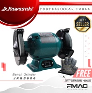 JR KAWASAKI JAPAN Bench Grinder JRGB606 (WITH FREE SAFETY CLOTH GLOVES & GLASSES) FMAC⭐⭐⭐⭐⭐