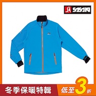 SASAKI 四面彈力防水透濕反光功能夾克-男-亮藍/艷桔-防疫居家運動首選