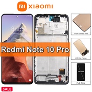 Xiaomi Redmi Note 10 Pro, Layar Sentuh LCD Asli 6.67 Inci, untuk Redmi Note10Pro Replace Pengganti Layar LCD, dengan Bingkai