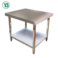 (3' feet / 4' feet) DIY 2 Tier (Layer) Stainless Steel Work Table Kitchen / Meja Dapur