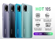 🔥Infinix Hot 10s Ram 4/6 GB Rom 64/128 GB มือถือ สมาร์ทโฟน ประกันศูนย์ 1ปี ผ่อน 0% ผ่อนเฉพาะบัตรเครดิดที่ร่วมรายการเท่านั้น🔥