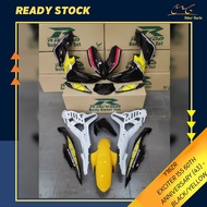 [READY STOCK] COVERSET/BODYSET YAMAHA Y16/Y16ZR EXCITER 155 60TH ANNIVERSARY (43) BLACK/YELLOW (STICKER TANAM)