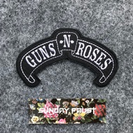 White Guns N Roses Embroidery Patch