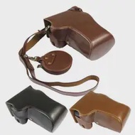 Luxury PU Leather Case for Canon EOS RP EOSRP EOS R-P Camera Bag Cover Shoulder Strap