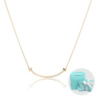 Tiffany&Co. T系列 微笑Smile 經典金色項鍊