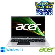 ACER Aspire 3 A315-58G-54DR 銀 (15.6 FHD LED/Intel i5-1135G7/8G DDR4/512G PCIE SSD/NVIDIA MX 350 2G/WIN 11)