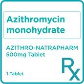 NATRAPHARM Azithromycin monohydrate 500 mg 1 Tablet [PRESCRIPTION REQUIRED]