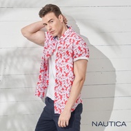 【NAUTICA】熱情盛夏花卉短袖襯衫(紅色)