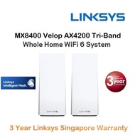 Linksys MX8400 Velop AX Intelligent Mesh Whole Home WiFi 6 System ( 2 Pack of MX4200 ) - Router or AP Mode, Support WHW0103 &amp; WHW0303 - 3 Year Local Linksys Warranty【In stock】