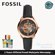 [Official Warranty] Fossil ME3164 Men's Analog Tailor Mechanical Black Leather Watch (watch for man