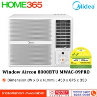 Midea Window AirCon with Remote 8000BTU MWAC-09PRO