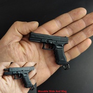 airsoft gun pistol original HALF METAL MINI TOY GUN PISTOL KEYCHAIN NOT AIRSOFT NOT BB CANNOT SHOOT GLOCK 17 G17