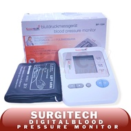 Surgitech Digital Blood Pressure Monitor w/adaptor and battery (Color Indicator)