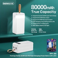 [SG] REMAX 80000mAh 22.5W QC+PD Fast Charging High Capacity PowerBank
