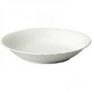 [Direct From Japan] Narumi 9968-1528P Silky White 19cm Coup Soup Plate Bone China 9968-1528