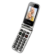 Artfone G3 3G Mobile Phone with Emergency Mode Button Single SIM Foldable Light Grey Big Button Phone for Elderly Senior