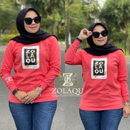 Bacot Kaos Zolaqu ori terbaru baru / zolaqu terbaru 2021 / Baju atasan wanita zolaqu / zolaqu original / zolaqu jumbo / zolaqu official store / kaos oversize wanita