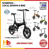 SCORPION - Local EN15194 E-bike (stock Ready)(1year warranty)(6months for battery)[SG LTA Approved}
