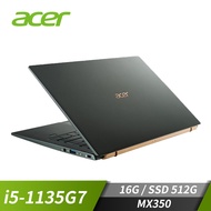 宏碁 ACER Swift 5 筆記型電腦 14" (i5-1135G7/16GB/512GB/Iris Xe/W11/EVO認證)綠 SF514-55T-51LL