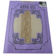 ANNA SUI 側邊縷花漁網花紋褲襪(膚)