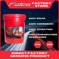 FALCO AWS 68 HEAVY DUTY HYDRAULIC OIL 18 LITERS WITH GROUP II VIRGIN BASE OIL FORMULATION *ANTI WEAR/ EXTREME PRESSURE