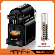 Kitchentech Nespresso D40-ME-BK-NE Inissia Coffee Machine Ruby Black [FREE CAPSULE RACK]