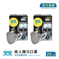 【天天】機車族立體口罩 25入/盒(醫療級+活性碳口罩)