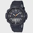 CASIO卡西歐 G-SHOCK系列 雙顯電波手錶 (PRW-50Y-1A)-黑