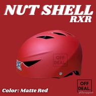 RXR 066-E Matte Motorcycle/ Bike Nutshell Open Face Helmet OFF_DEAL hjn0