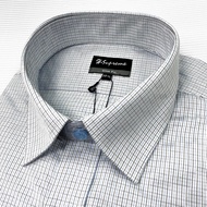 【vivi 領帶家族】H-Supreme 高級優質舒適長袖襯衫(3953黑藍格紋)