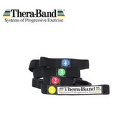 美國賽樂Thera-Band動態牽拉帶瑜伽健身拉伸繩伸展帶黑色拉力繩