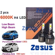 2 Pcs x LED Lampu Zesus  Osram Headlamp  Halogen Bosch Bulb H4 12v - Perodua Myvi 2005-2011 Myvi Icon 14-17 Perodua Axia