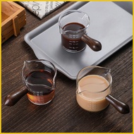 Glass Coffee Measuring Cup Double Spouts Measuring Milk Cup Double Spouts Espresso Glass Shots Espresso Glass With iadsg