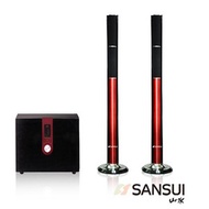 SANSUI 山水 極簡設計家庭劇院組/重低音喇叭 F65+KW-6