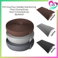 Nazz PVC Vinyl Floor Skirting, Floor Closing Strips, Floor Trimming Strips, Side Bar Side Skirting (Meter)