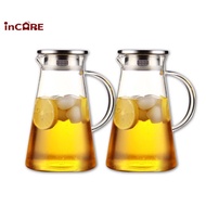 雙11限定【Incare】熱銷日本耐高低溫玻璃冷水壺1700ml(買一送一)