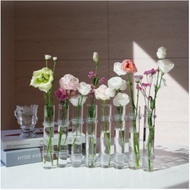 Ikebana vase glass vase mini cylinder body