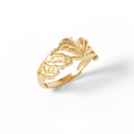 โปรโมชั่น jewelry แหวนผู้หญิงบุคลิกเรียบง่ายแหวนทอง 24k ปรับแฟชั่น 2033r ราคาถูก สร้อยคอ สร้อยข้อมือ แหวน กำไล ทองเคลือบ ไม่คัน ไม่ดำ ไม่เขียว ทองปลอม ทองไมครอน ทองปลอม ไม่ลอก