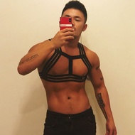 Men Male Jockstrap Body Chest Bodysuit Harness Gay Belt Night Clubwear Costume