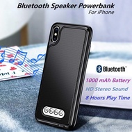 Bluetooth Speaker Hi-Fi Audio Protective Case Mini Wireless Portable  Battery Case for iPhone 6/7/8 6/7/8 plus X/XS/XR/X