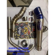 AUN / DAENG SAI4 / CHA RAMA for r150 Carb high quality open pipe TUBE TYPE  ❤️