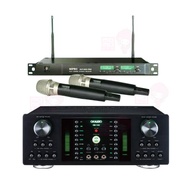 【OKAUDIO】DB-7A+ACT-869 PRO(卡拉OK擴大機+無線麥克風/250瓦/公司貨保固/迴音/殘響/藍芽/光纖輸入)