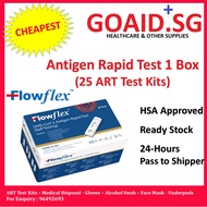 [Sales] [Hot Deal] [Best Deal] [Limited Stock] Bundle of 2 boxes (50 Test Kits) FlowFlex 25 Test Kit per box SARS CoV 2 Antigen Rapid Self Test Nasal (ART) Covid 19 Test Kit, Covid Test Kit