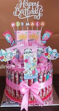 Tart Snack paket kue ulang tahun/Snack tower/ bucket hampers