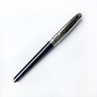 S.T. Dupont 黑漆鋼珠筆 | 法國 稀有 收藏 手工 精緻 銠 復古