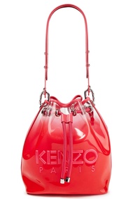 KENZO Kombo Leather-trimmed TPU bucket bag