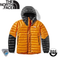 【The North Face 女 Summit Perex 連帽羽絨外套《黃/黑》】3SPS/羽絨衣/保暖外/悠遊山水